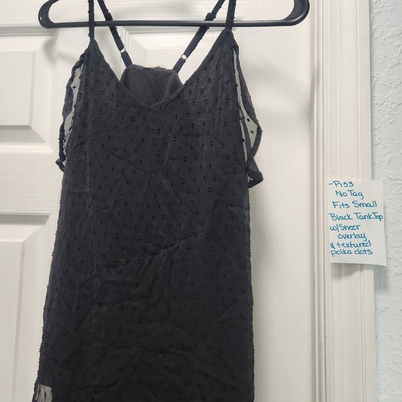 Black polka dot top - Picture 1 of 2